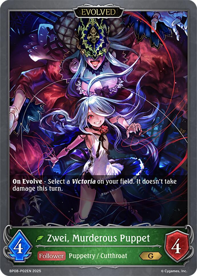 Zwei, Murderous Puppet (Evolved) - P02EN (Foil) [BP08 - BP08-P02EN]