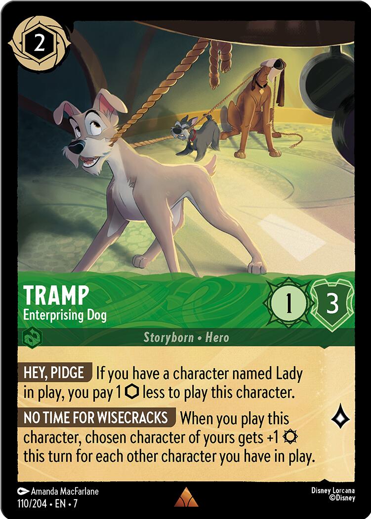 Tramp - Enterprising Dog [7 - 110/204 Rare] - Archazia's Island