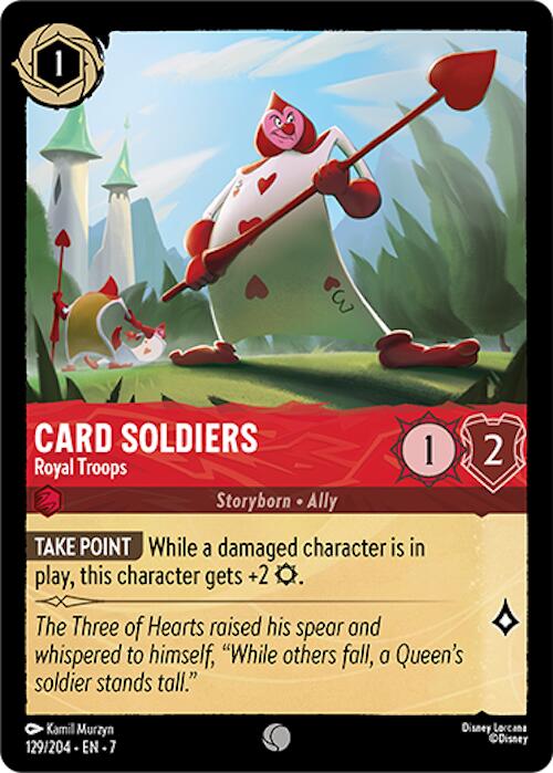 Card Soldiers - Royal Troops [7 - 129/204 - Common] - Archazia's Island
