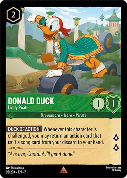 Donald Duck - Lively Pirate [7 - 98/204 - Rare] - Archazia's Island