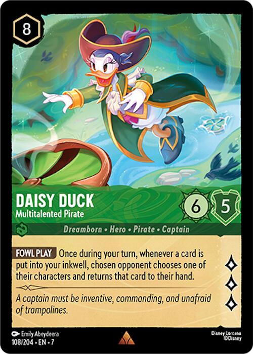 Daisy Duck - Multitalented Pirate [7 - 108/204 - Rare] - Archazia's Island