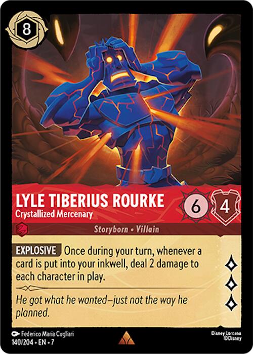 Lyle Tiberius Rourke - Crystallized Mercenary [7 - 140/204 Rare] - Archazia's Island