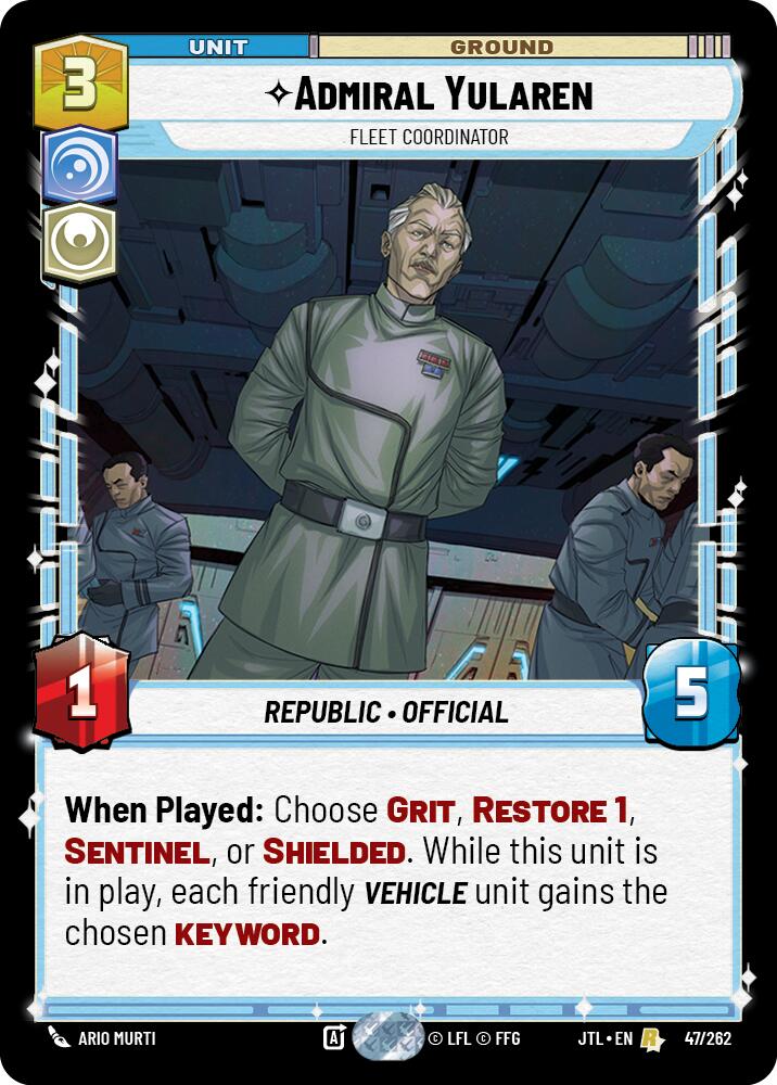 Admiral Yularen - Fleet Coordinator