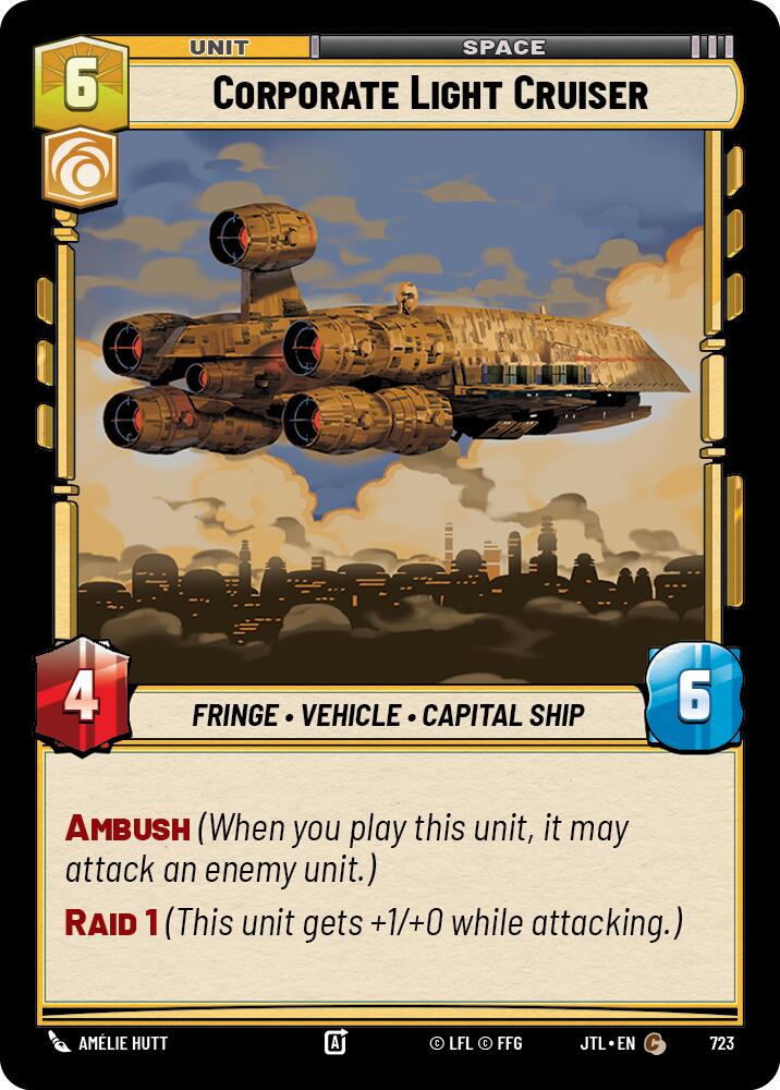 Corporate Light Cruiser (Foil) [JTL - 723 Common] - Jump to Lightspeed