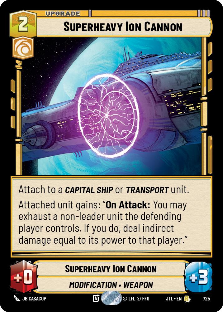 Superheavy Ion Cannon (Foil) [JTL - 725 - Rare] - Jump to Lightspeed