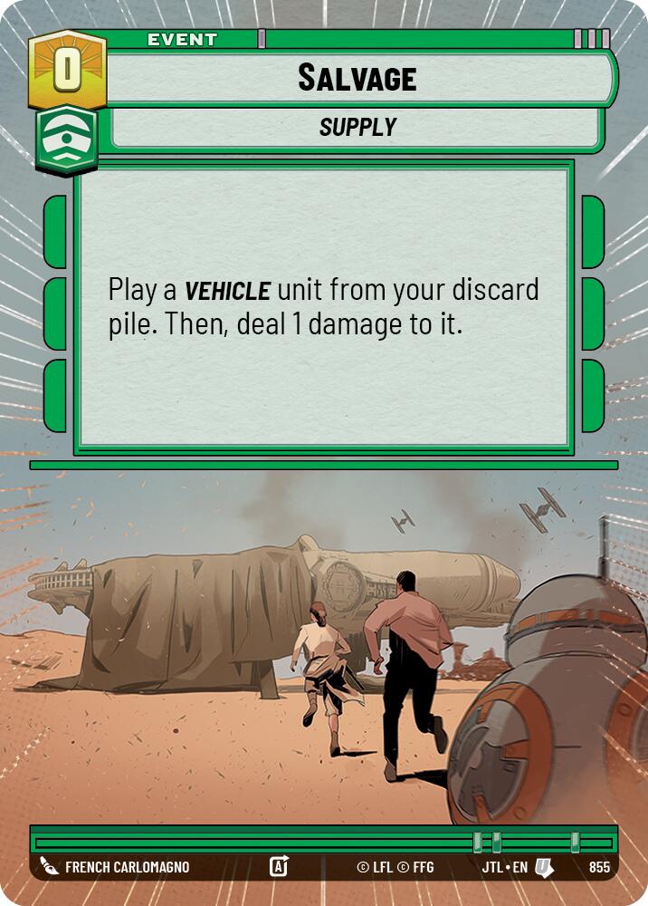 Salvage (Hyperspace Foil) [JTL - 855 - Uncommon] - Jump to Lightspeed