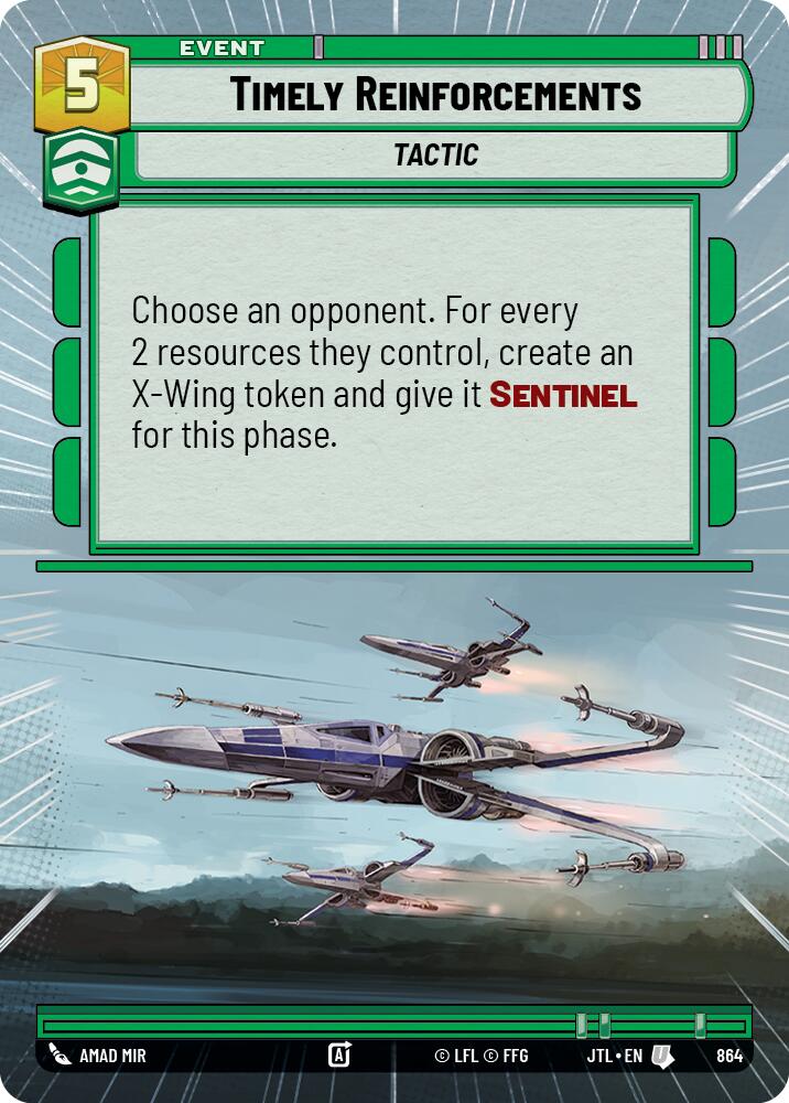 Renforts opportuns (Feuille d'hyperepsace) [JTL - 864] - Jump to Lightspeed