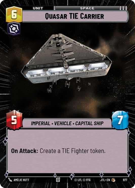 Quasar TIE Carrier (Hyperspace Foil) [JTL - 977]