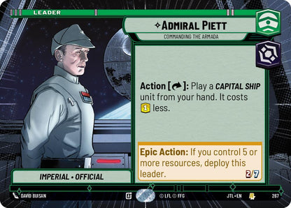 Admiral Piett - Commanding the Armada (Hyperspace) [JTL - 267 - Rare] - Jump to Lightspeed
