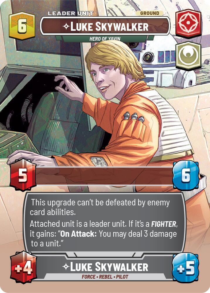 Luke Skywalker - Hero of Yavin (Showcase) (Back)