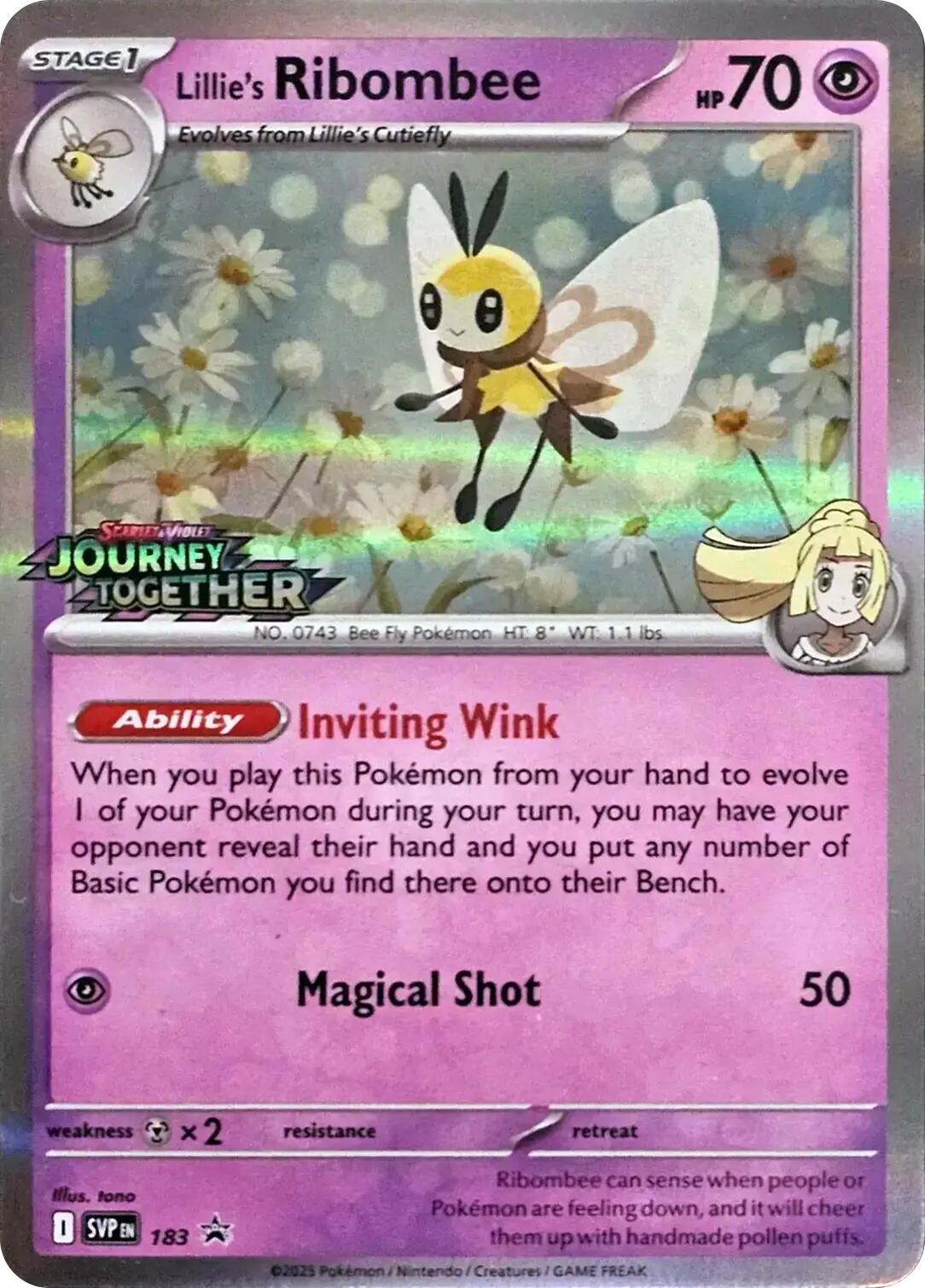 Lillie's Ribombee - 183 (Prerelease)