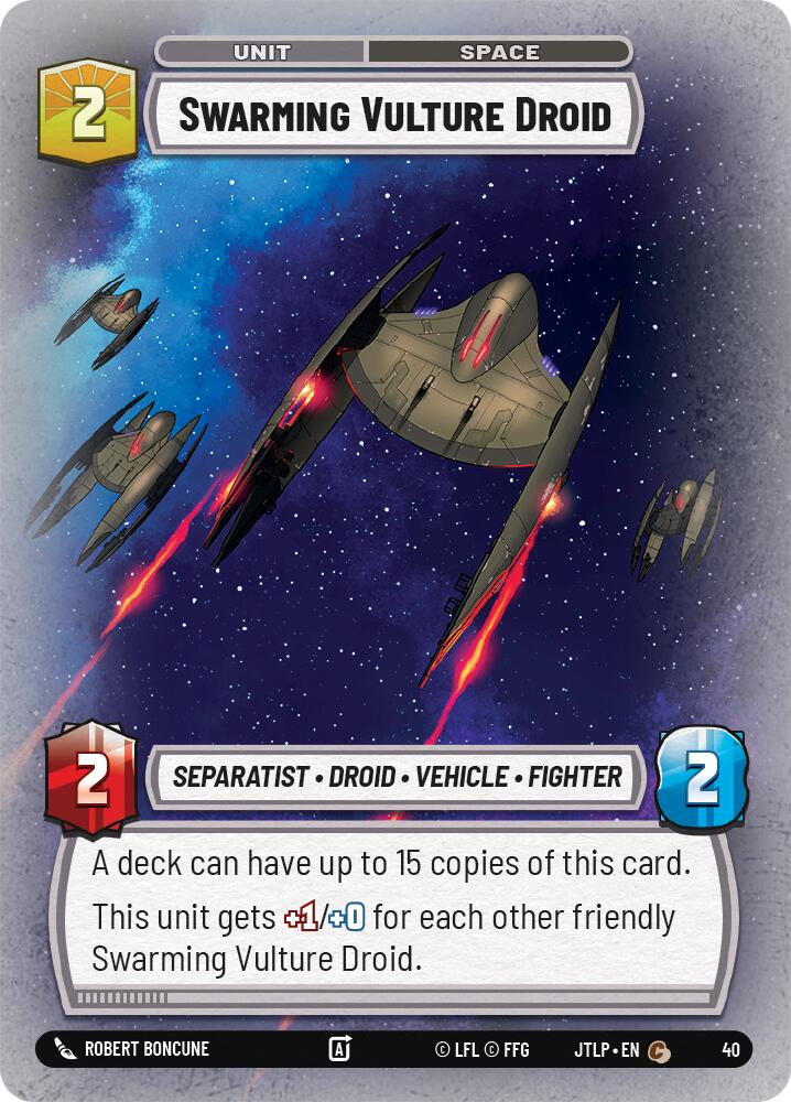 Droïde Vautour en Essaim (Brillant) [JTL-WPP - 40] - Jump to Lightspeed - Promos de Jeu Hebdomadaires