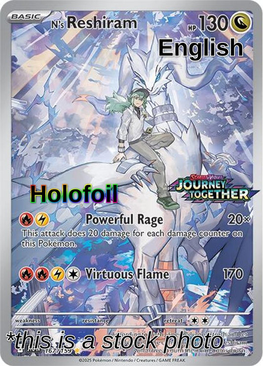 N's Reshiram - 167/159 (Journey Together Stamped)