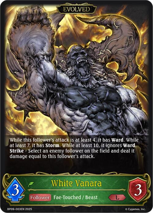 White Vanara (Evolved) [BP09 - BP09-003EN]