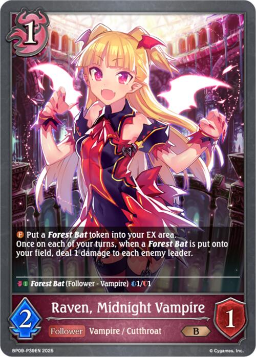 Raven, Midnight Vampire - P39EN (Foil) [BP09 - BP09-P39EN]