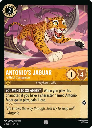 Antonio's Jaguar - Faithful Companion [8 - 31/204 - Common] - Reign of Jafar