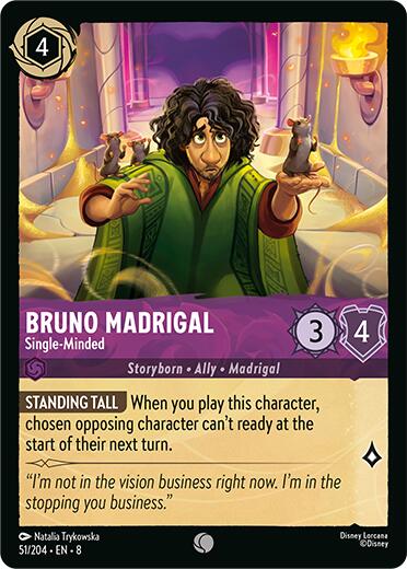 Bruno Madrigal - Single-Minded [8 - 51/204 Common] - Reign of Jafar