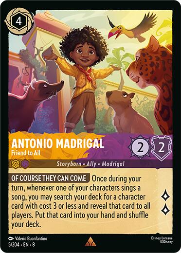 Antonio Madrigal - Friend to All [8 - 5/204 - Rare] - Reign of Jafar