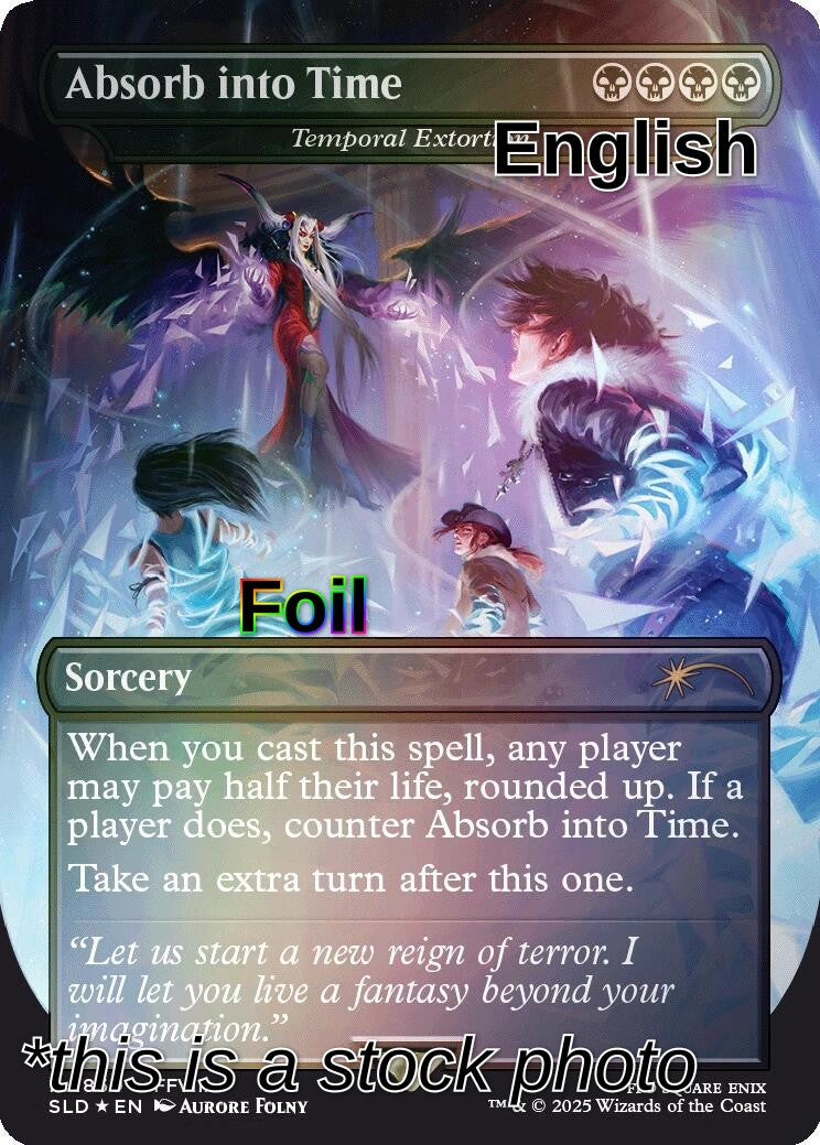 Absorb into Time - Temporal Extortion (Rainbow Foil)