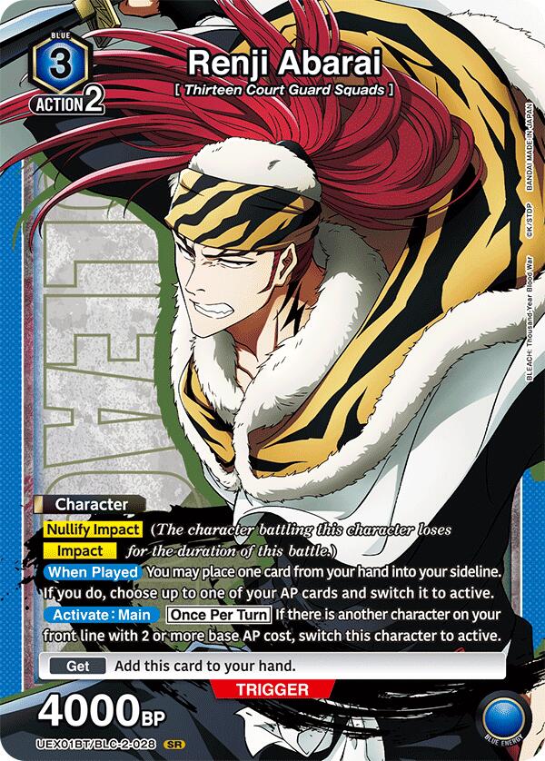 Renji Abarai (028) [UEX01BT - UEX01BT/BLC-2-028 - SR] - UEX01BT: BLEACH: Thousand-Year Blood War Vol.2