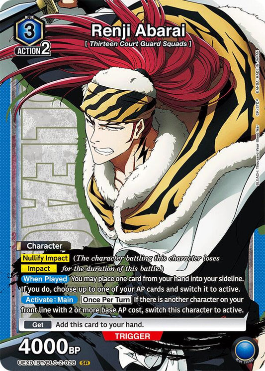 Renji Abarai (028) [UEX01BT - UEX01BT/BLC-2-028 - SR] - UEX01BT: BLEACH: Thousand-Year Blood War Vol.2