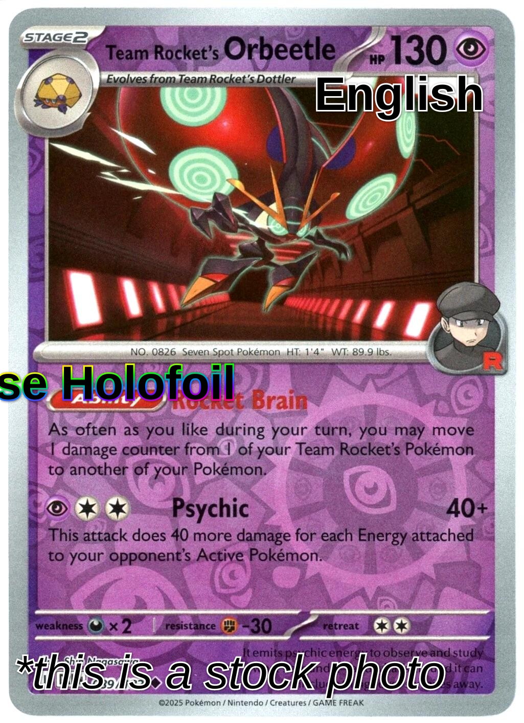 Team Rocket's Orbeetle - 089/182