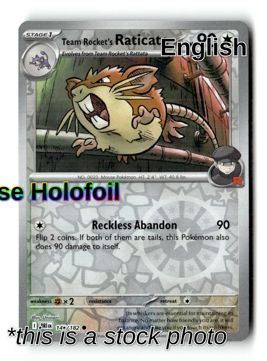 Team Rocket's Raticate - 148/182
