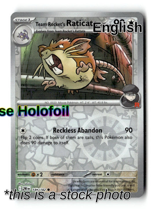 Team Rocket's Raticate - 148/182