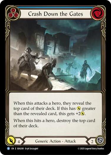 Crash Down the Gates (Blue)