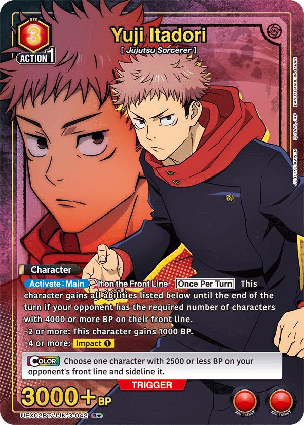 Yuji Itadori (042) (R*) [UEX02BT - UEX02BT/JJK-3-042] - UEX02BT: Jujutsu Kaisen Vol.2