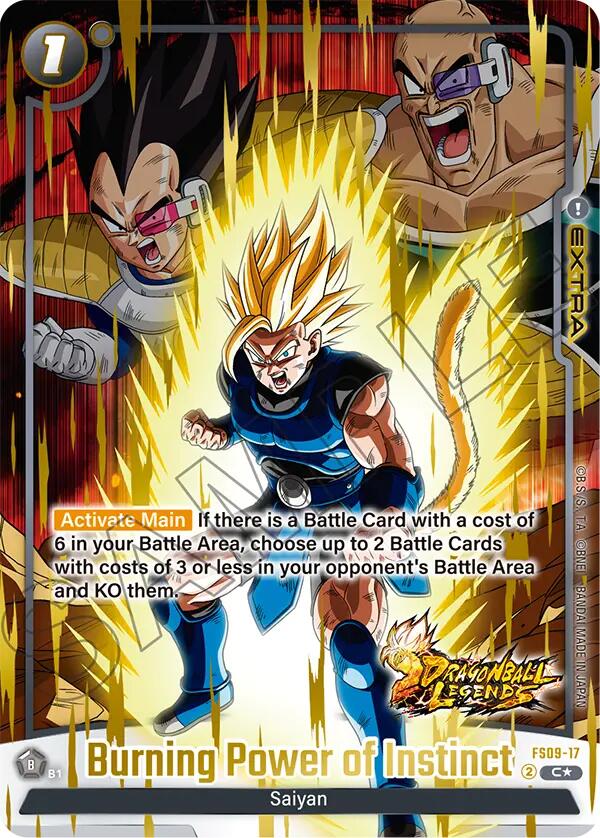 Burning Power of Instinct (Bonus Pack Alternate Art) [FS09 - FS09-17] - Starter Deck 9: Shallot