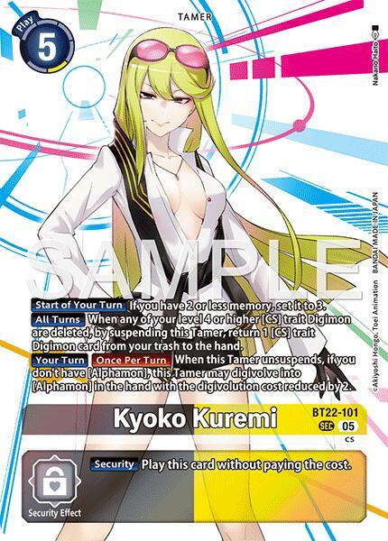 Kyoko Kuremi [BT-22 - BT22-101 SEC - Secret Rare] - Cyber Eden