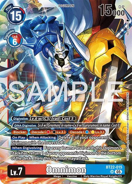 Omnimon [BT-22 - BT22-015 SR Super Rare] - Cyber Eden