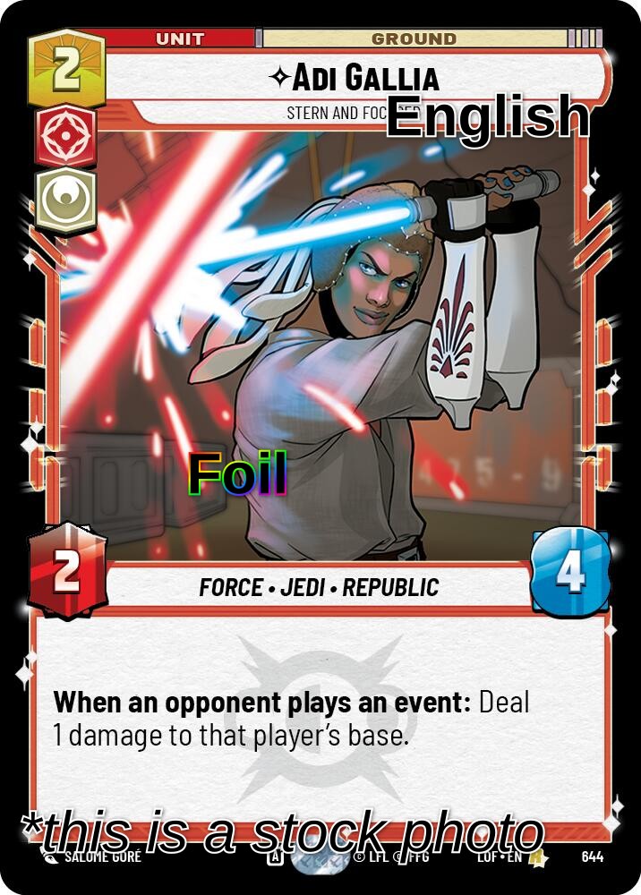 Adi Gallia - Stern and Focused (Foil)