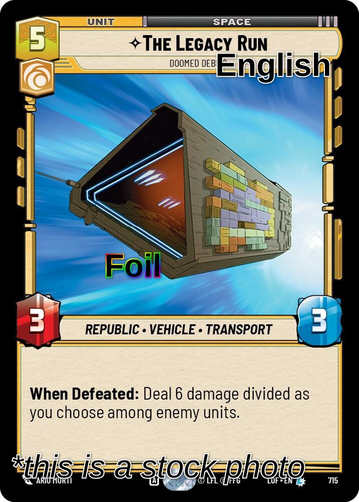 The Legacy Run - Doomed Debris (Foil)