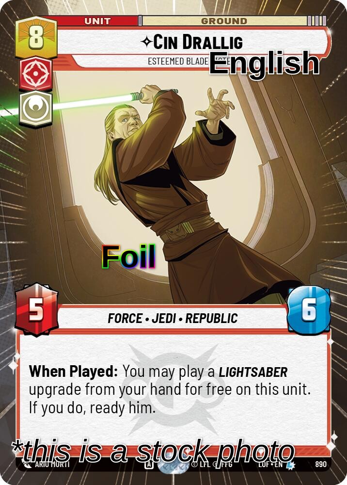 Cin Drallig - Esteemed Blademaster (Hyperspace Foil)