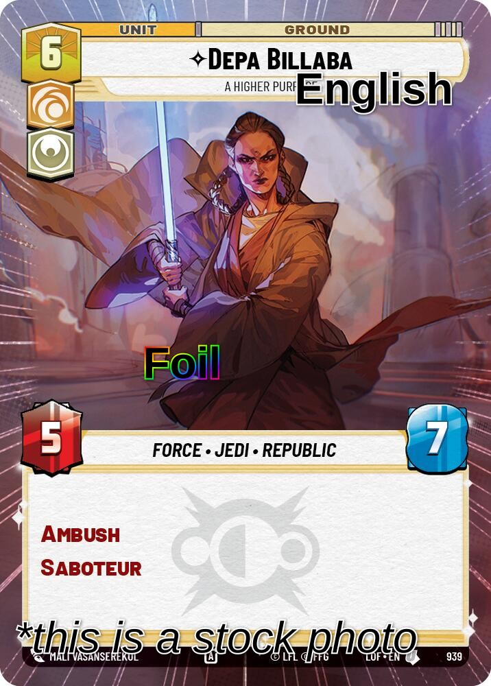 Depa Billaba - A Higher Purpose (Hyperspace Foil)