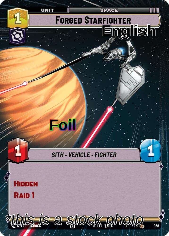 Forged Starfighter (Hyperspace Foil)