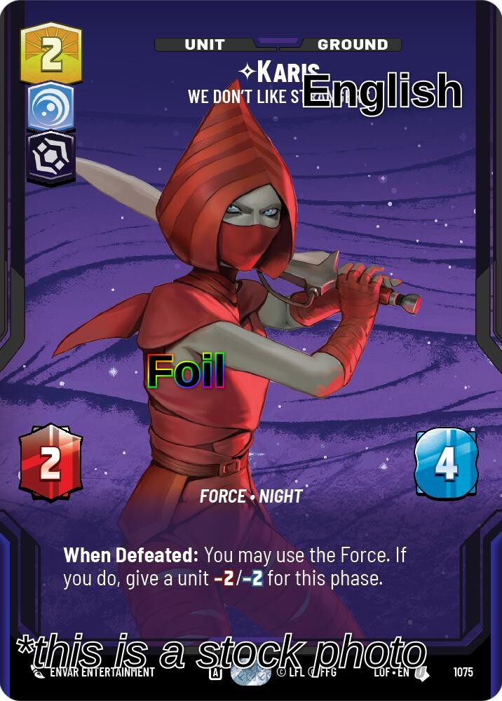 Karis - We Don't Like Strangers (Prestige Foil)