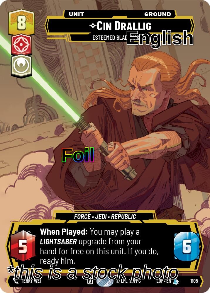 Cin Drallig - Esteemed Blademaster (Prestige Foil)