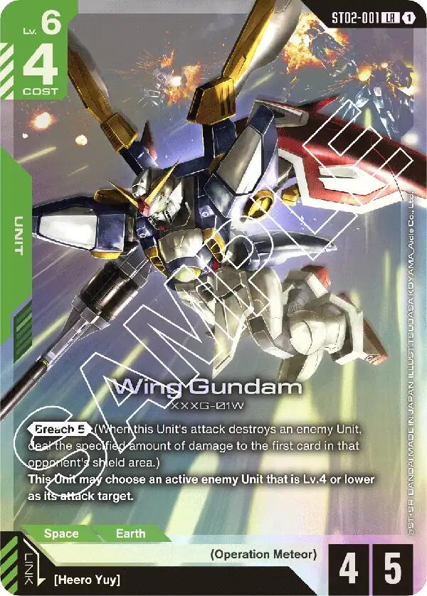 Wing Gundam [ST02 - ST02-001] - Deck de Démarrage 02 : Ailes de l'Avancée