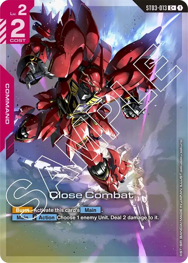 Close Combat (C+) [ST03 - ST03-013] - Deck de Démarrage 03 : Le Rush de Zeon