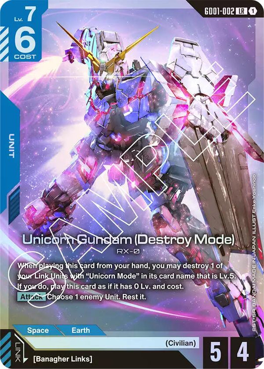 Unicorn Gundam (Modalità Distrutta) [GD01 - GD01-002] - Newtype Rising