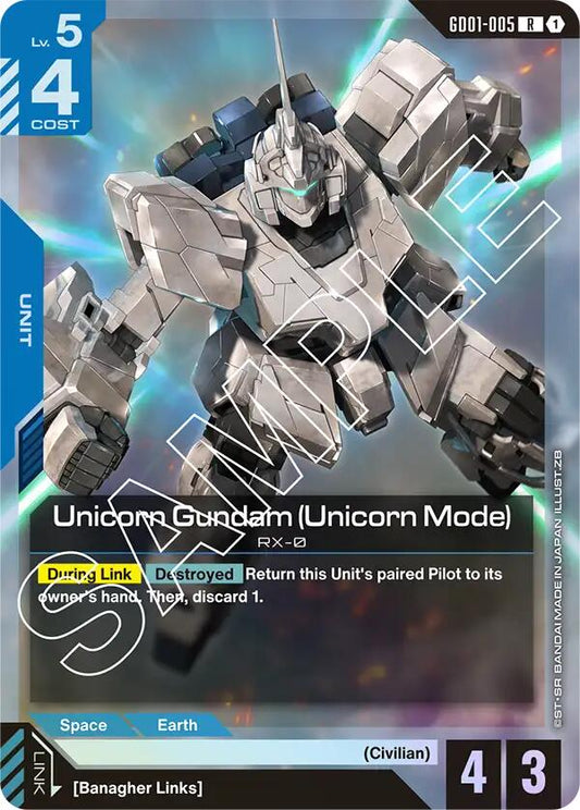 Unicorn Gundam (Unicorn Mode) [GD01 - GD01-005]