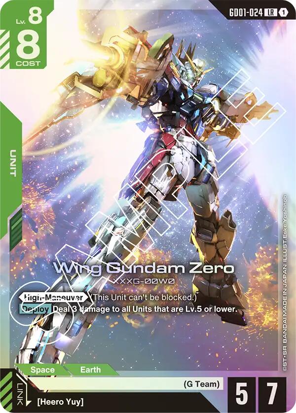 Wing Gundam Zero [GD01 - GD01-024 LR] - Newtype Rising