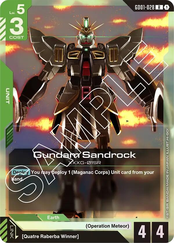 Gundam Sandrock [GD01 - GD01-028 R] - Newtype Rising