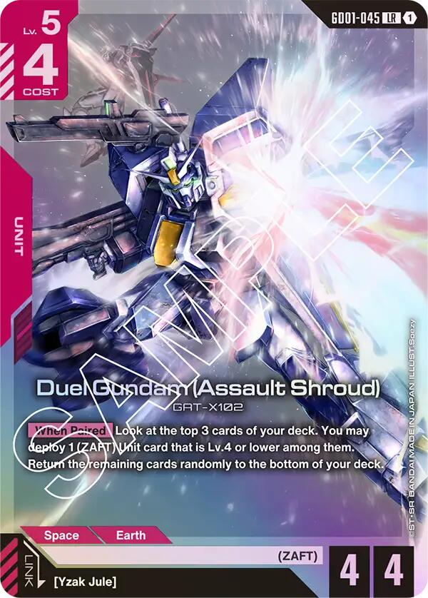 Duel Gundam (Assault Shroud) [GD01 - GD01-045 - LR] - Newtype Rising