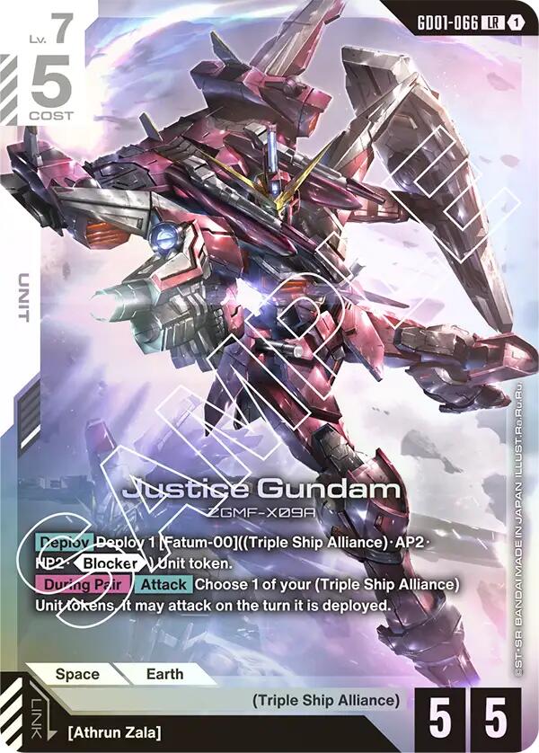 Justice Gundam [GD01 - GD01-066 - LR] - Newtype Rising