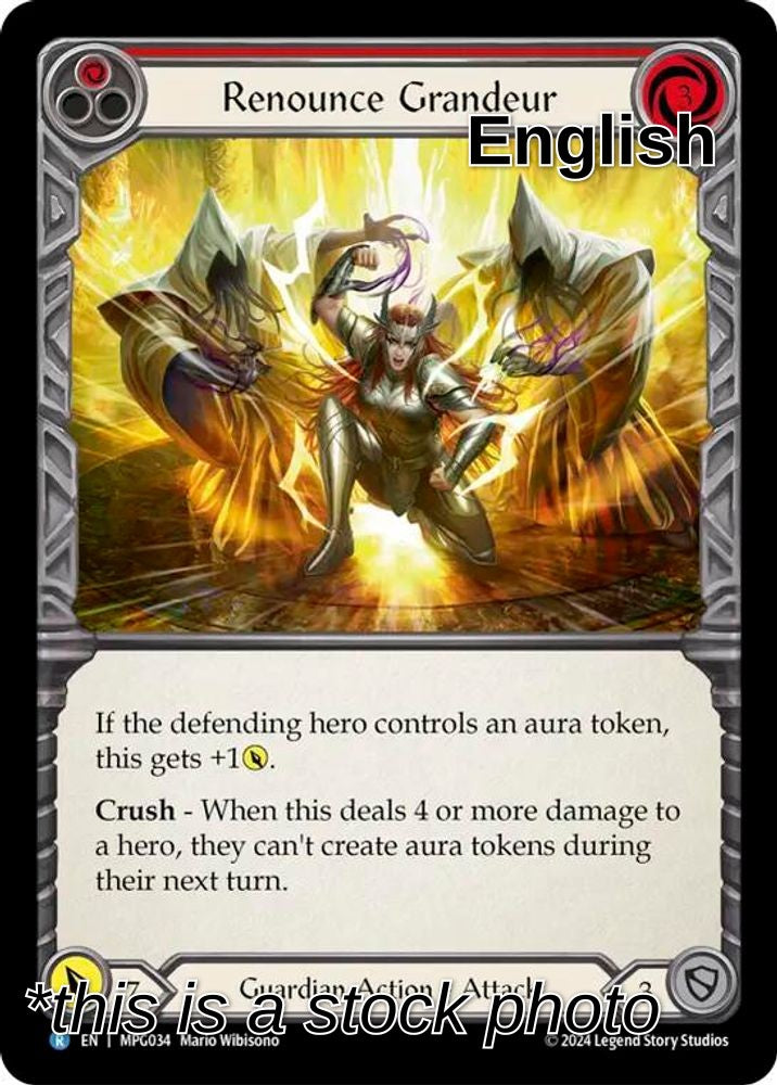 Renounce Grandeur