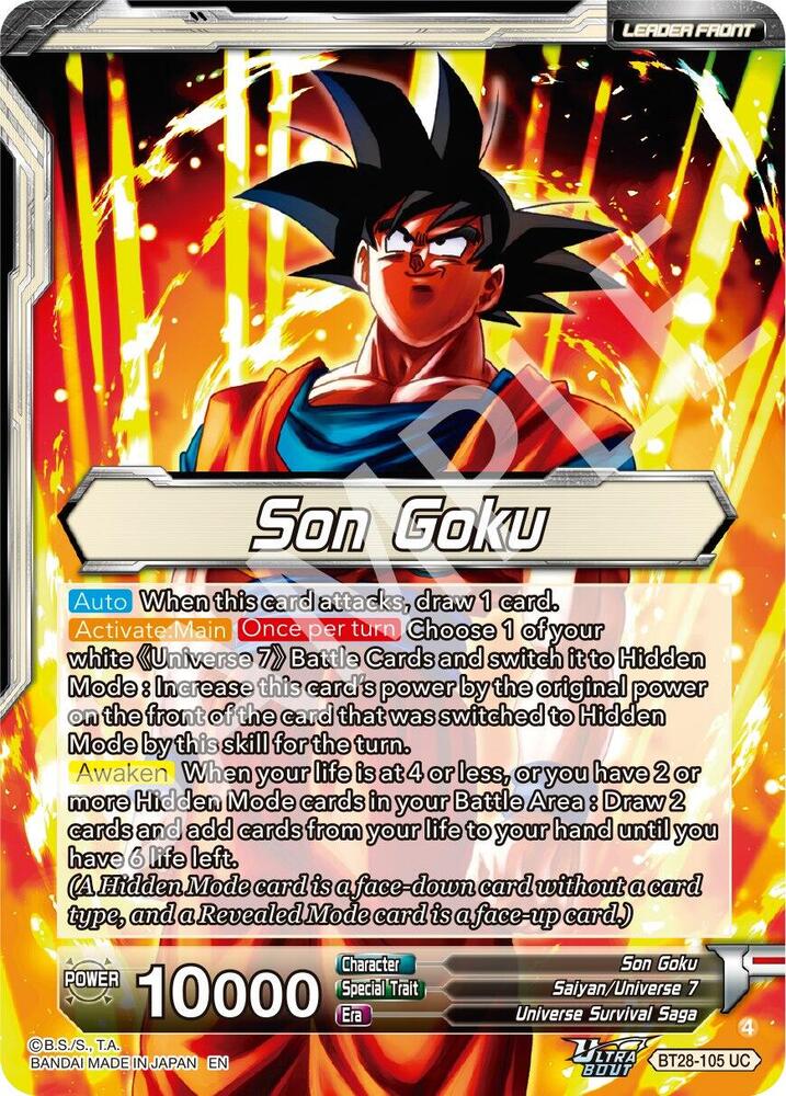 Son Goku // SSG Son Goku, Crimson Power (Back)
